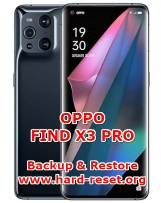 how to backup and restore data on oppo find x3 pro