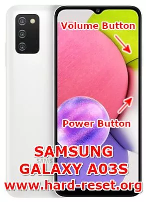 hard reset samsung galaxy a03s