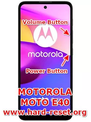 hard reset motorola moto e40