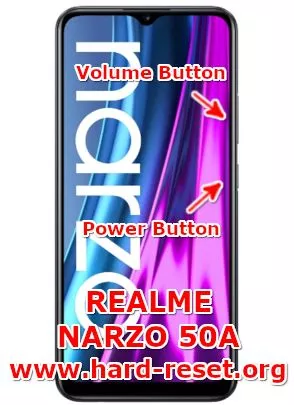 hard reset oppo realme narzo 50a