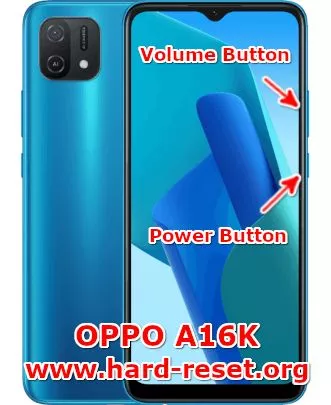 hard reset oppo a16k