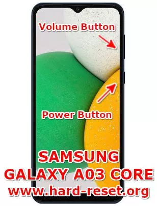 hard reset samsung galaxy a03 core
