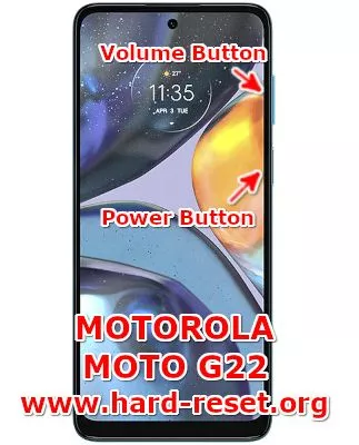 hard reset motorola moto g22