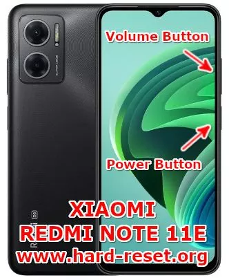 hard reset xiaomi redmi note 11e