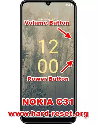 hard reset nokia c31