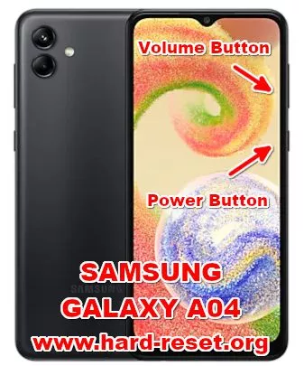 hard reset samsung galaxy a04