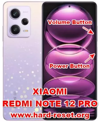 hard reset xiaomi redmi note 12 pro