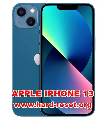 hard reset apple iphone13
