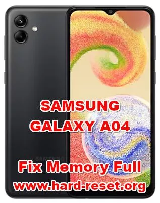 how to fix insufficient internal storage problems on SAMSUNG GALAXY A04