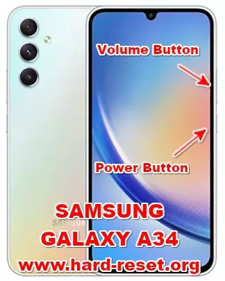 hard reset SAMSUNG GALAXY A34