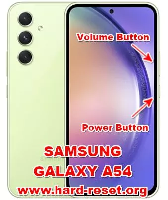 hard reset SAMSUNG GALAXY A54