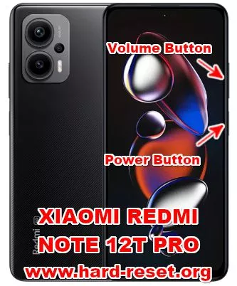 hard reset XIAOMI REDMI NOTE 12T PRO