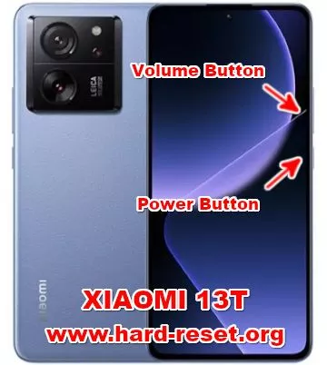 hard reset XIAOMI 13T