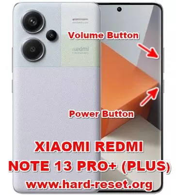 hard reset XIAOMI REDMI NOTE 13 PRO+ (PLUS)