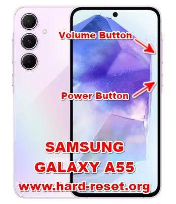 hard reset SAMSUNG GALAXY A55
