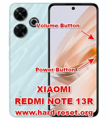 hard reset XIAOMI REDMI NOTE 13R