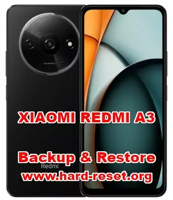 how to backup & restore data on XIAOMI REDMI A3